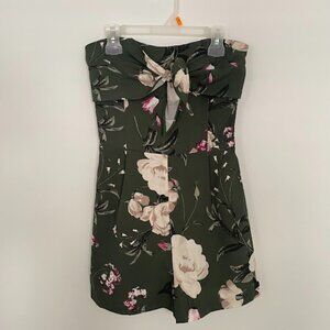 Dynamite Floral Strapless Romper